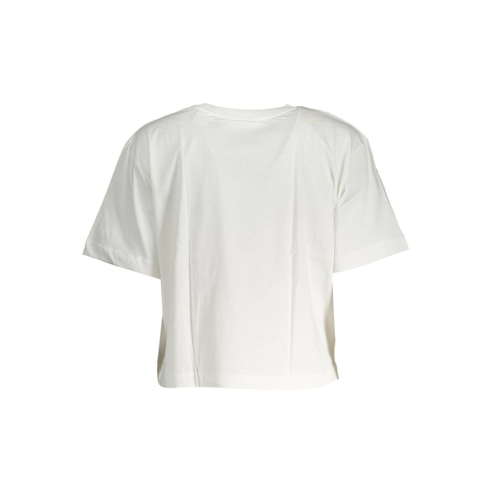 Desigual Weißes Baumwoll-T-Shirt für Damen
