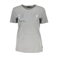 Guess Jeans Graues Baumwoll-T-Shirt