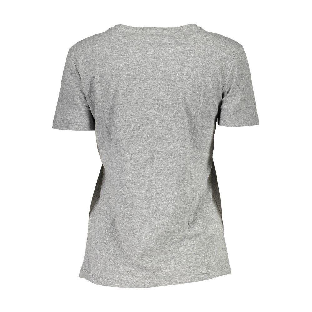 Guess Jeans Graues Baumwoll-T-Shirt