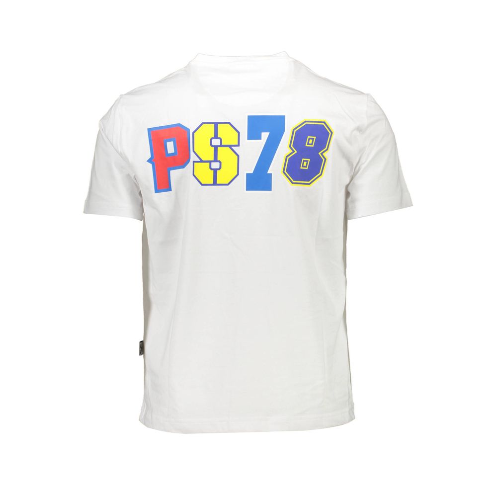 Plein Sport Weißes Herren-T-Shirt aus Baumwolle