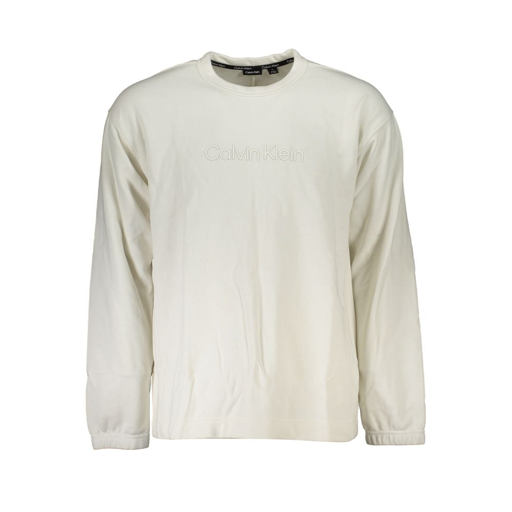 Calvin Klein Weißer Baumwollpullover für Männer