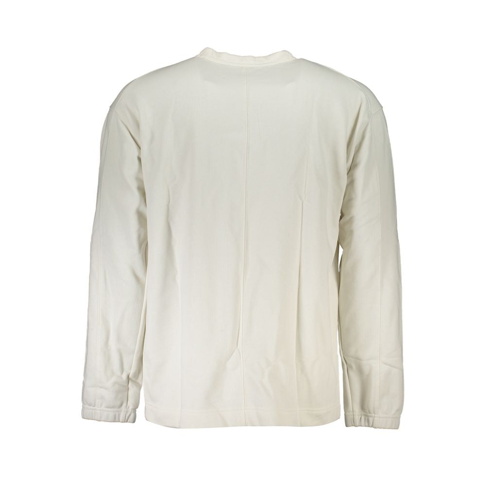 Calvin Klein Weißer Baumwollpullover für Männer