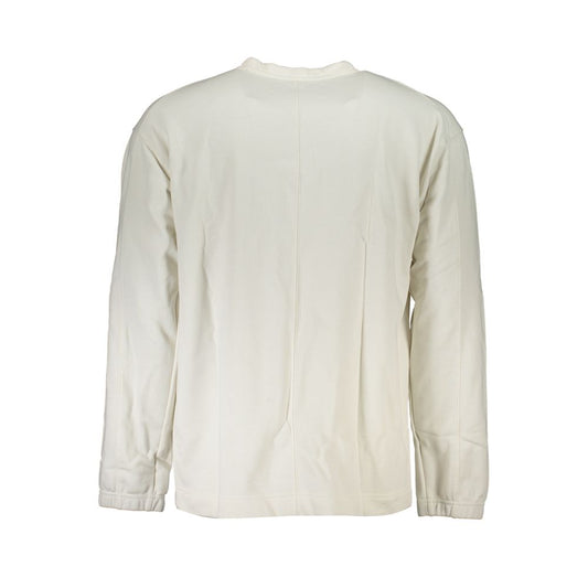 Calvin Klein Weißer Baumwollpullover für Männer