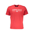 North Sails Rosso Baumwoll-T-Shirt für Herren