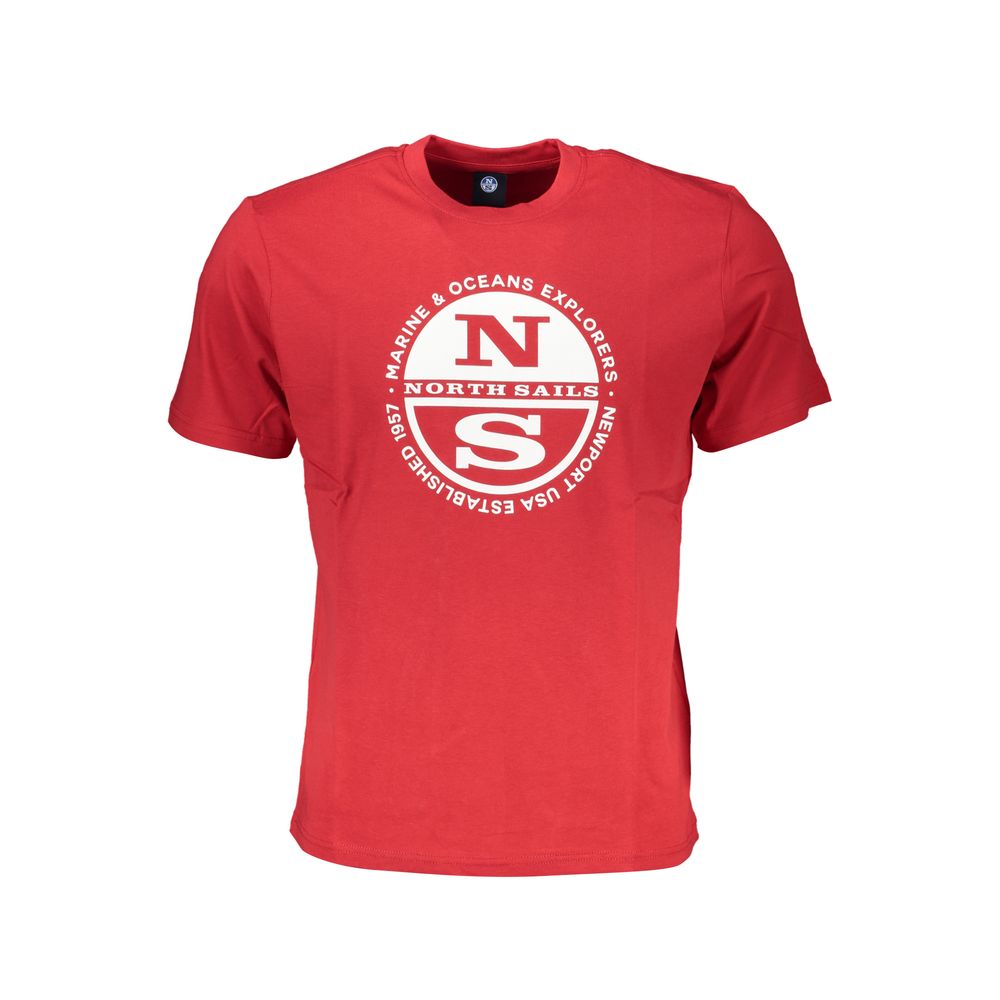North Sails T-shirt in red cotton