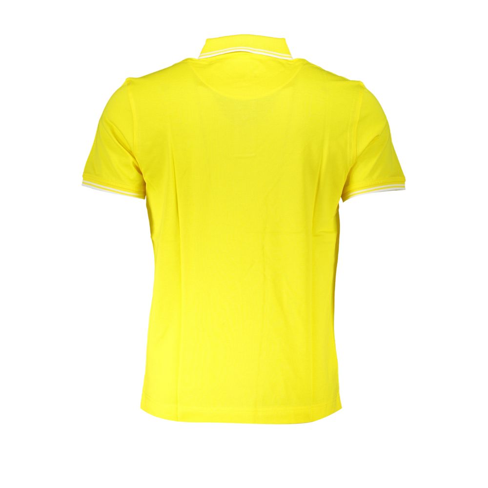 Harmont & Blaine Elegant Yellow Cotton Polo with Contrasting Details