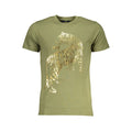 Cavalli Class Verde Baumwoll-T-Shirt für Herren