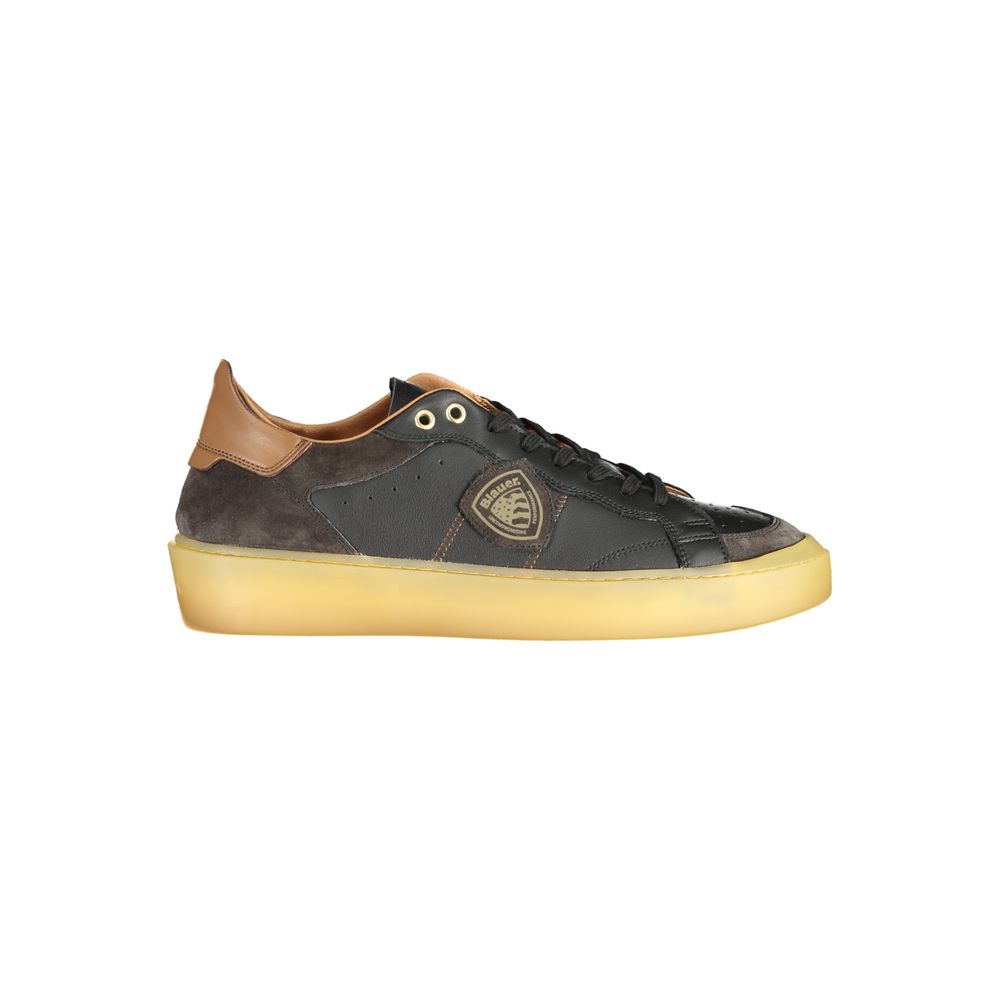 Blue Black Polyester Sneaker