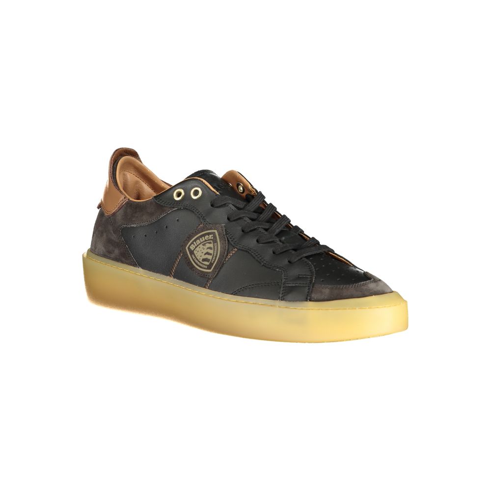 Blue Black Polyester Sneaker