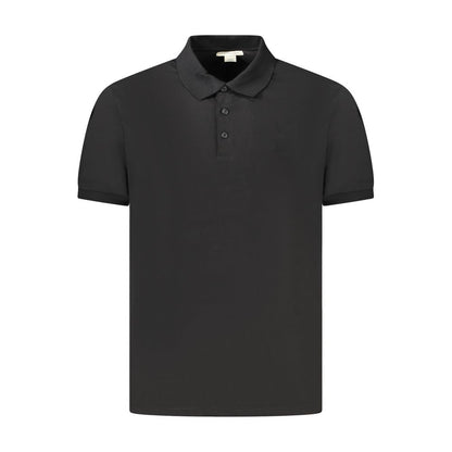 Calvin Klein Schwarzes Baumwoll-Poloshirt für Männer