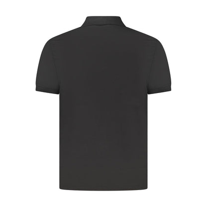 Calvin Klein Schwarzes Baumwoll-Poloshirt für Männer