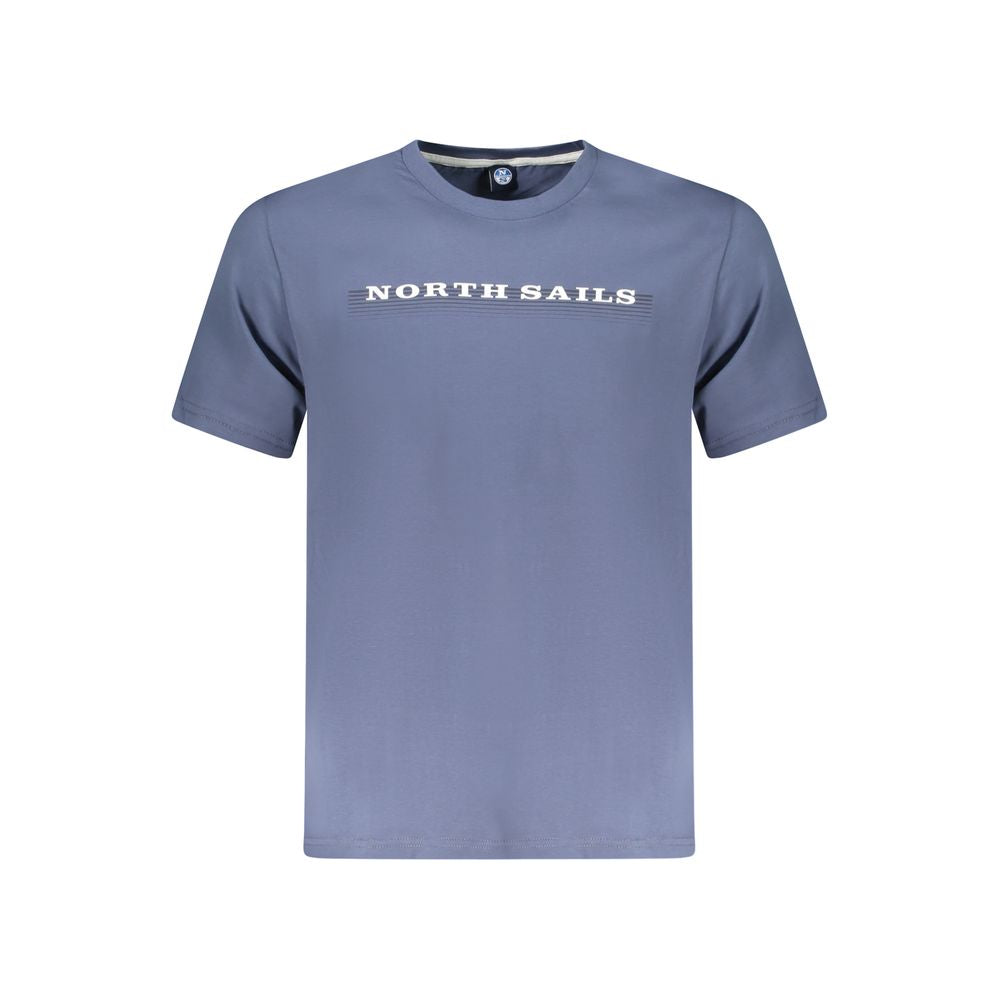 North Sails Blaues Baumwoll-T-Shirt für Herren