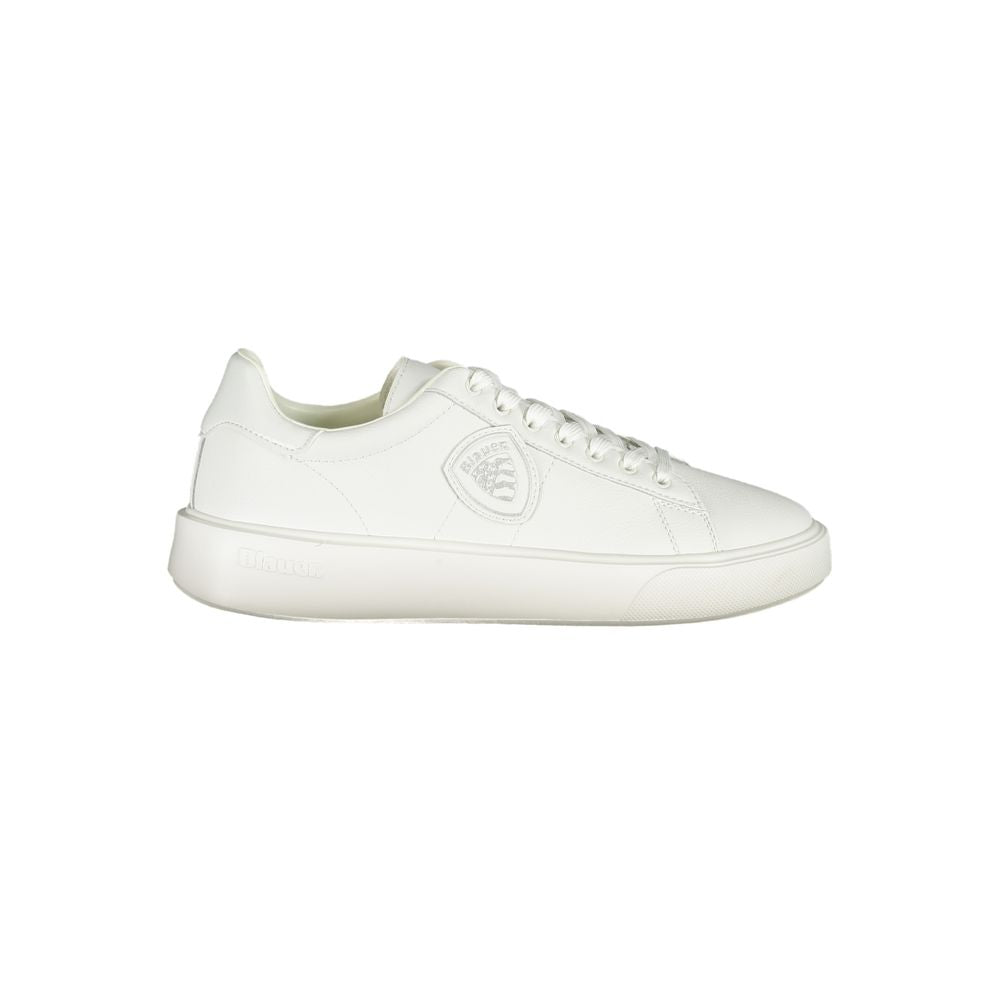 Blue White Polyester Sneaker