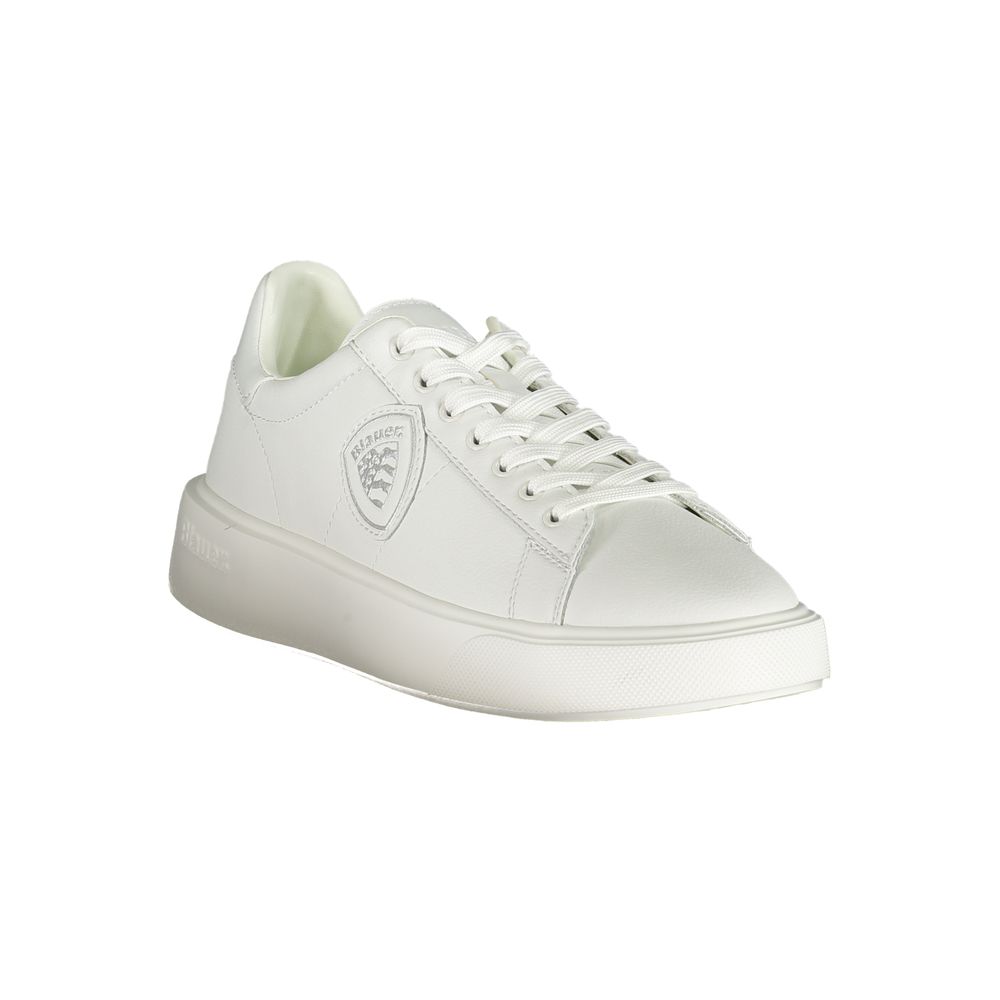 Blue White Polyester Sneaker