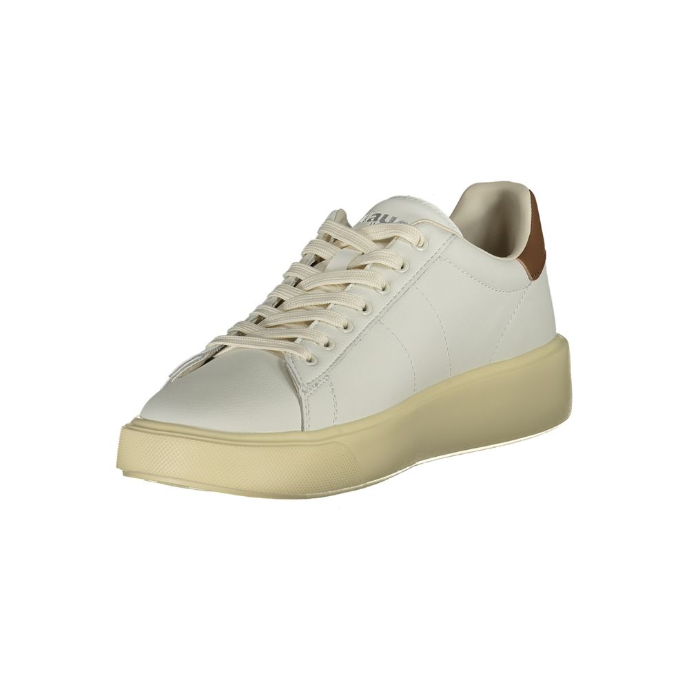 Blue White Polyester Sneaker