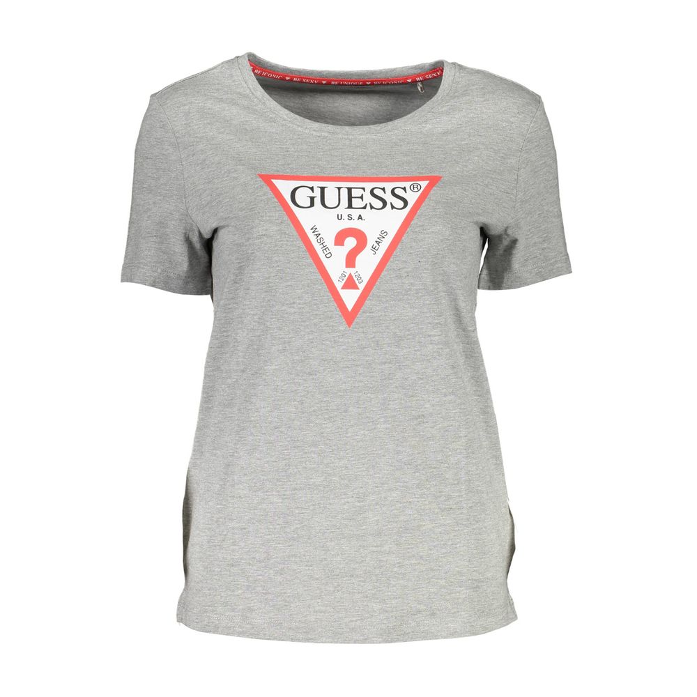 Guess Jeans Grigio Baumwoll-T-Shirt für Damen