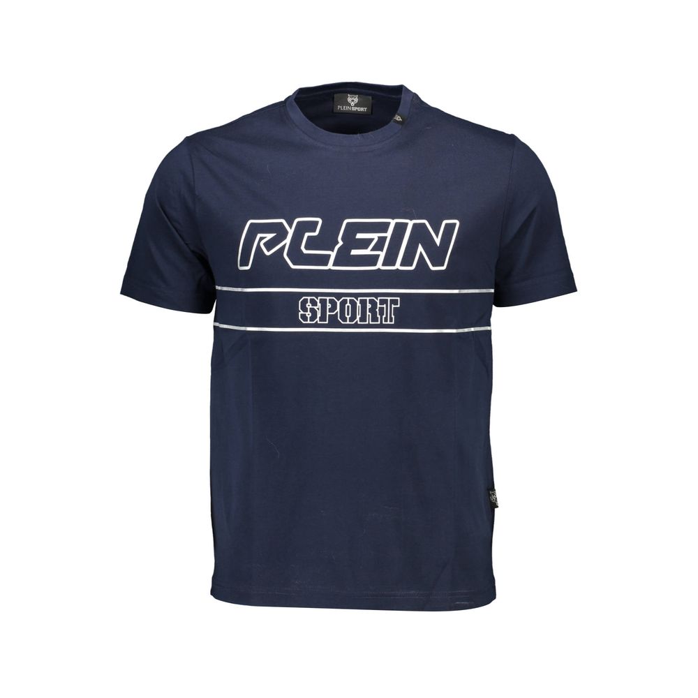 Plein Sport Cotton T-Shirt in Blue