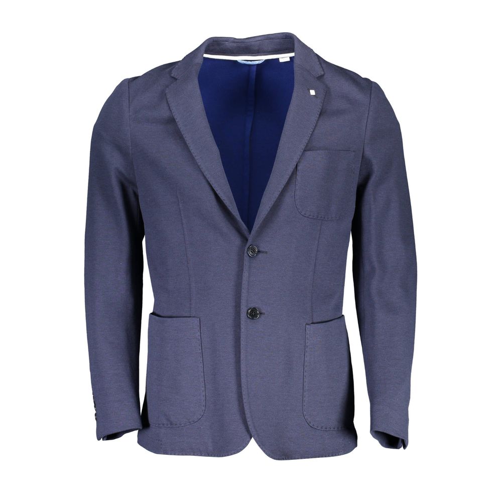 Gant Blue Cotton Jacket & Coat