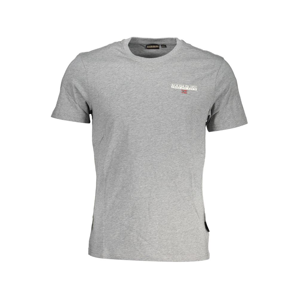 Napapijri Graues Baumwoll-T-Shirt