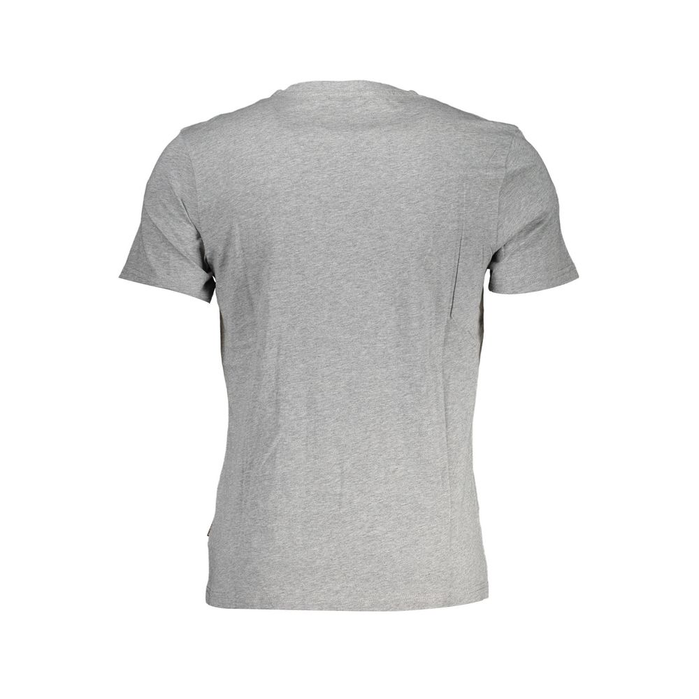 Napapijri Graues Baumwoll-T-Shirt