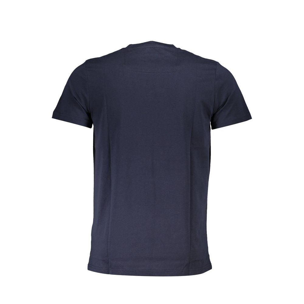 Cavalli Class Blaues Baumwoll-T-Shirt für Herren
