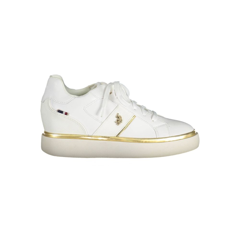 U.S. POLO ASSN. Weißer Polyester-Sneaker