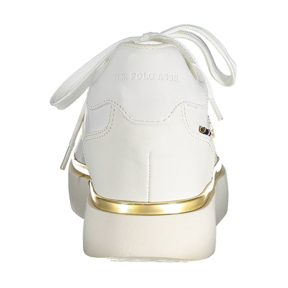 U.S. POLO ASSN. Weißer Polyester-Sneaker