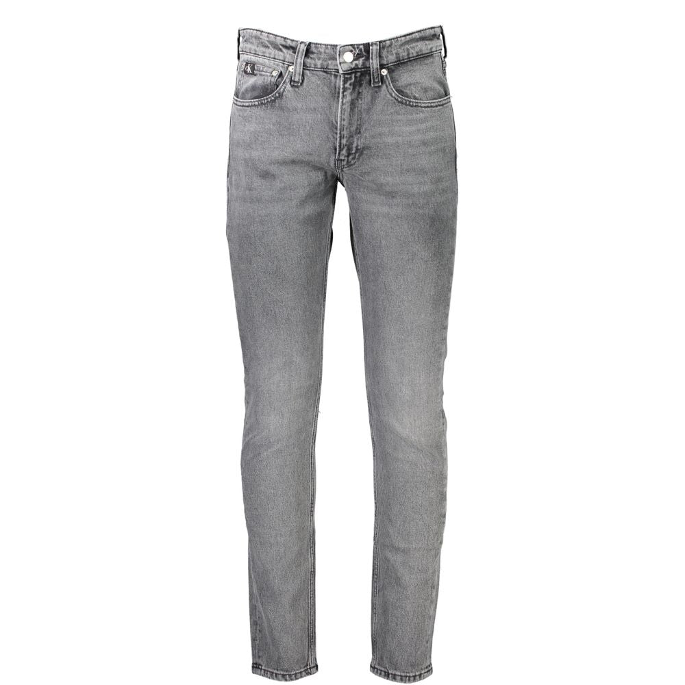 Calvin Klein Grey Cotton Men's Jeans