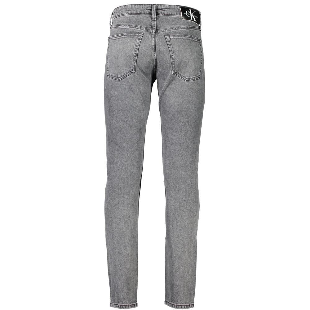 Calvin Klein Grey Cotton Men's Jeans