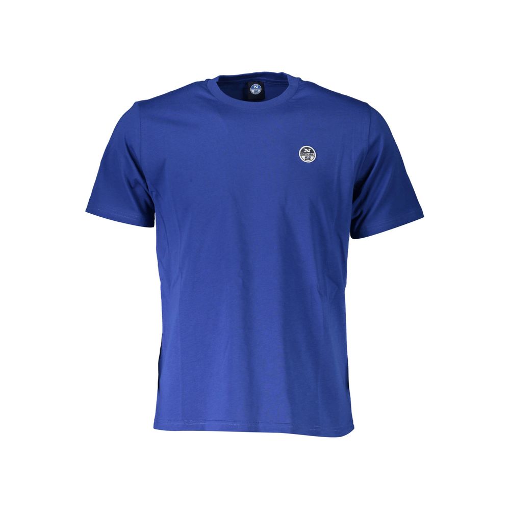 North Sails Blu Baumwoll-T-Shirt für Herren