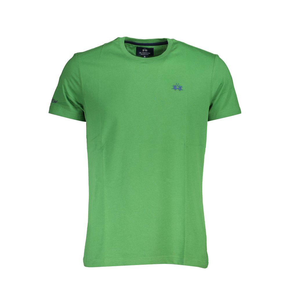 La Martina Verde Baumwoll-T-Shirt für Herren