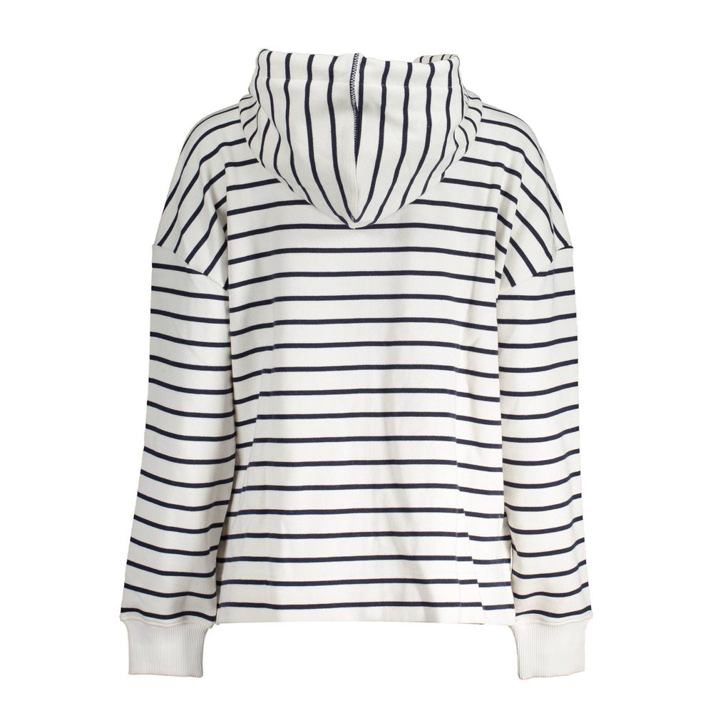 North Sails Weißer Baumwollpullover mit Kapuze für Frauen
