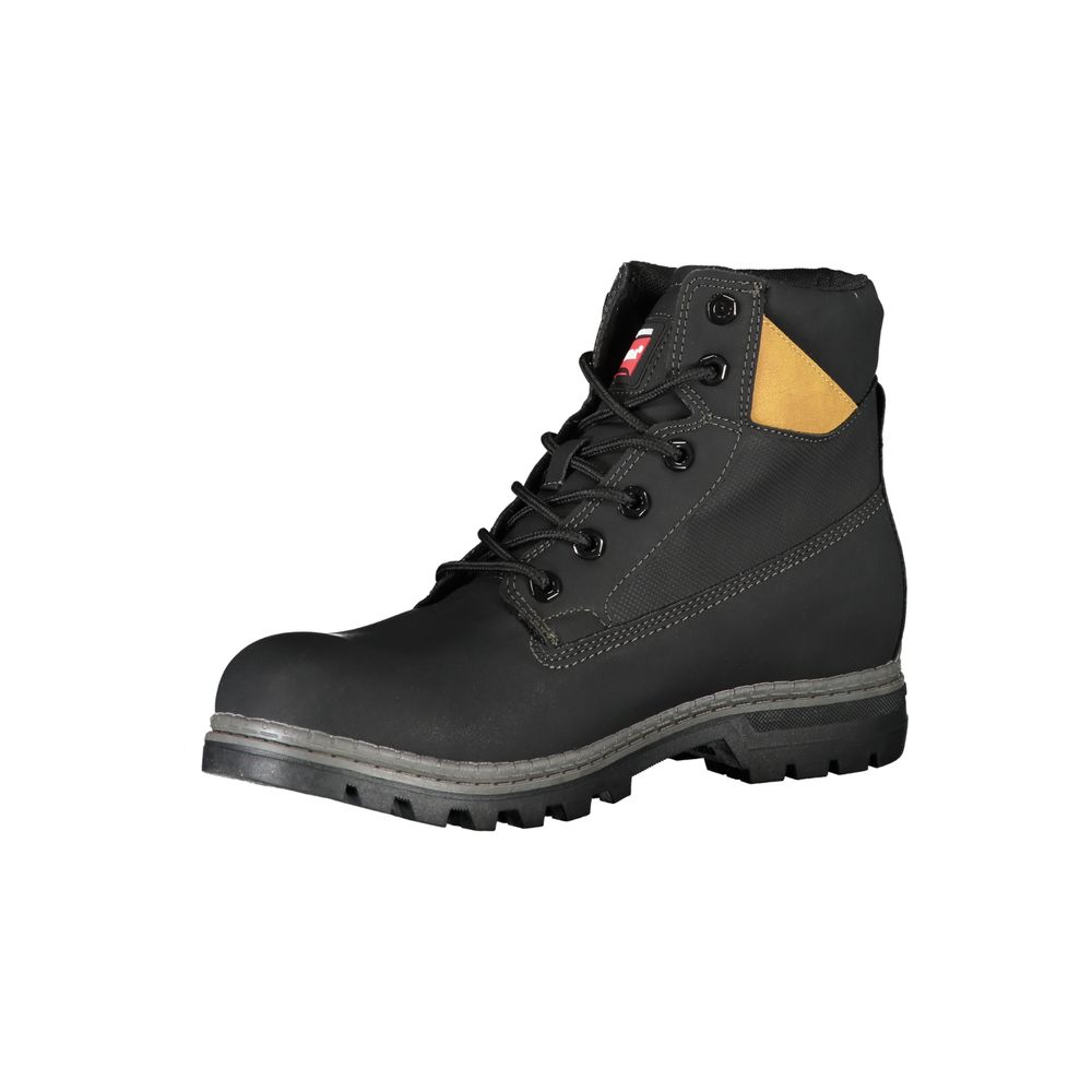 Carrera Schwarzer Polyester Herrenstiefel
