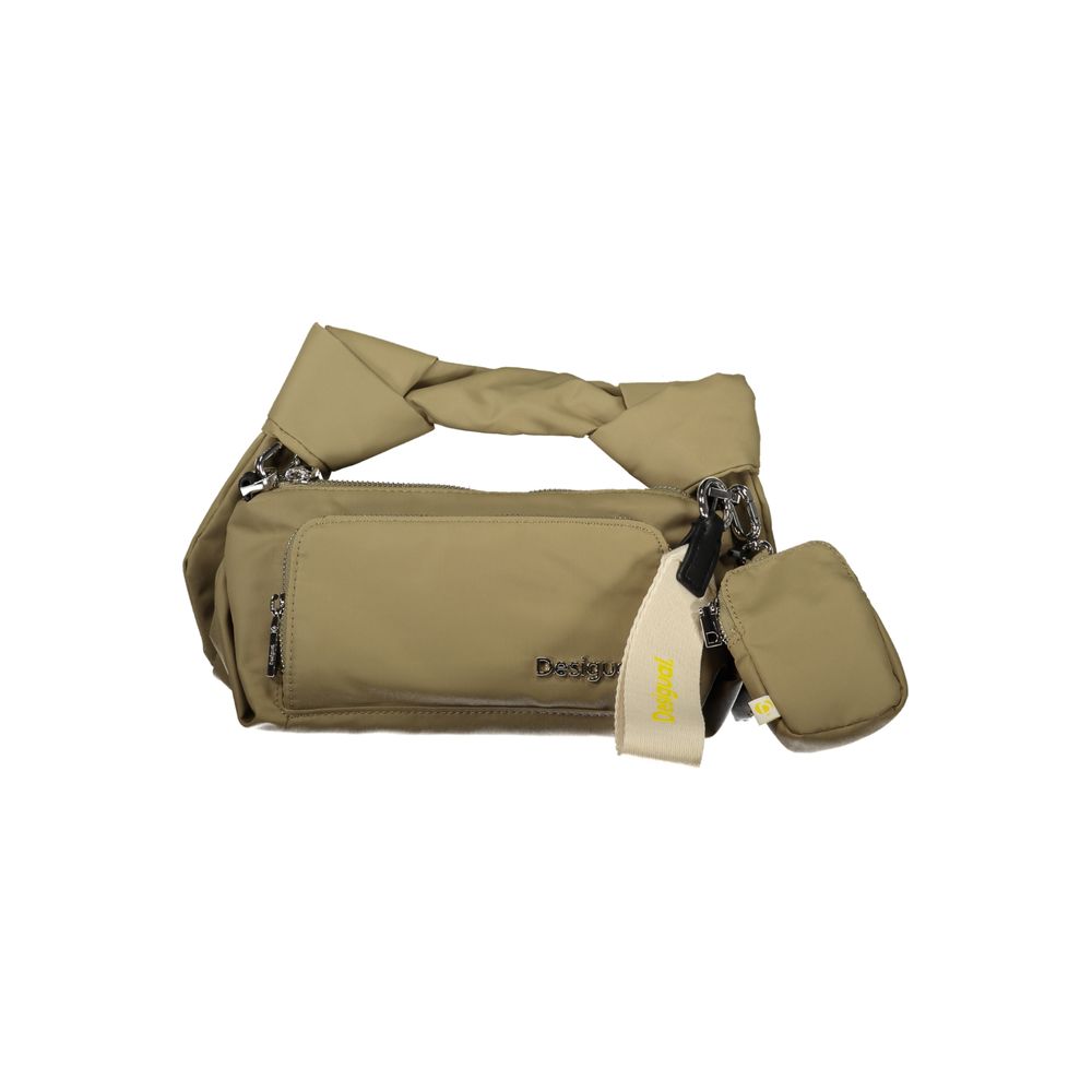 Desigual Grüne Polyester-Handtasche
