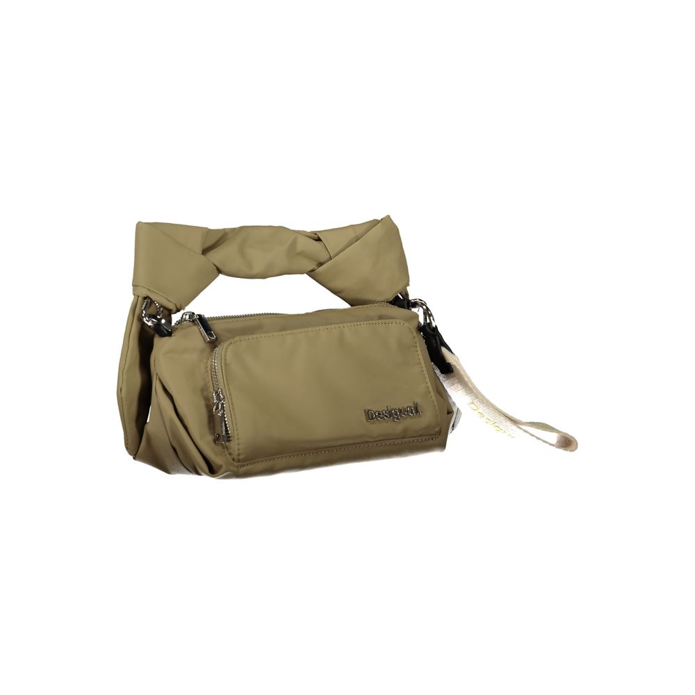 Desigual Grüne Polyester-Handtasche