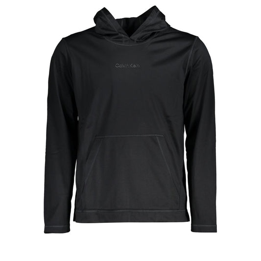 Calvin Klein Schwarzer Polyester Herren-Kapuzenpullover