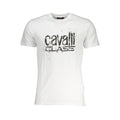 Cavalli Class Weißes Baumwoll-T-Shirt für Herren