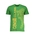 Cavalli Class T-Shirt aus grüner Baumwolle