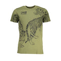 Cavalli Class Verde Baumwoll-T-Shirt für Herren