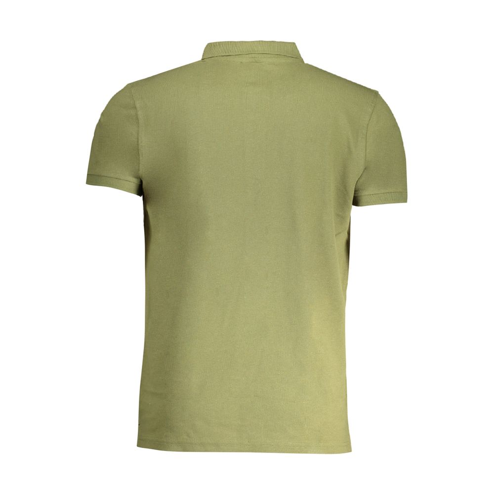 Cavalli Class Verde Baumwoll-Poloshirt für Herren