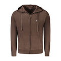Norway 1963 Braune Polyamid-Strickjacke für Männer