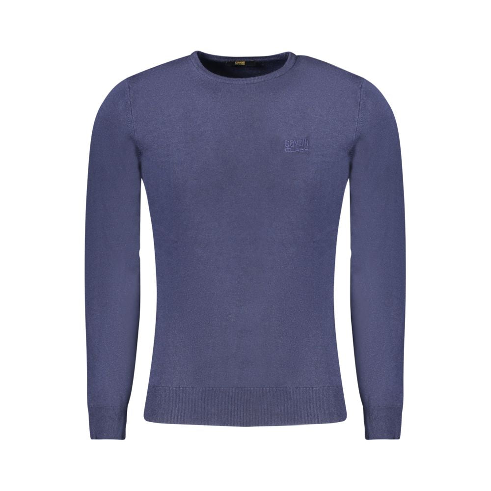 Cavalli Class Men's Blue Viscose Sweater