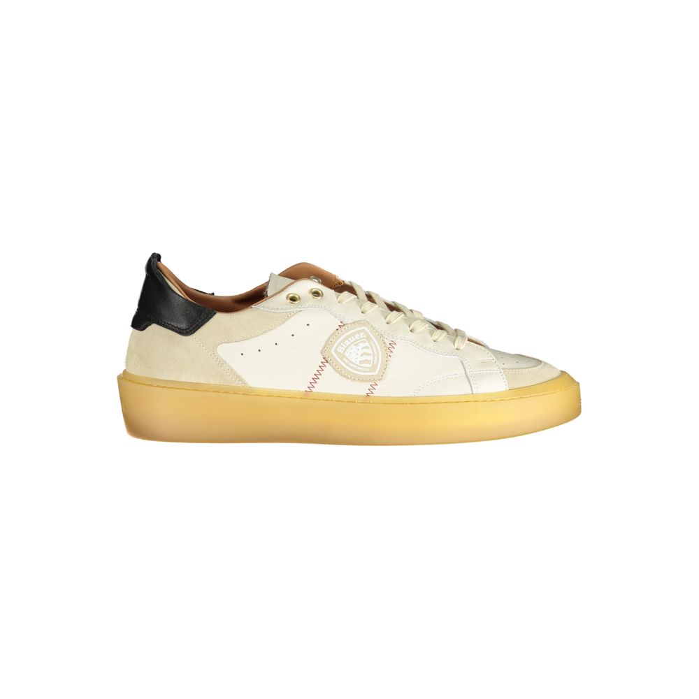 Blue White Polyester Sneaker