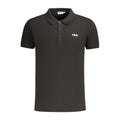 Fila Schwarzes Baumwoll-Poloshirt für Herren
