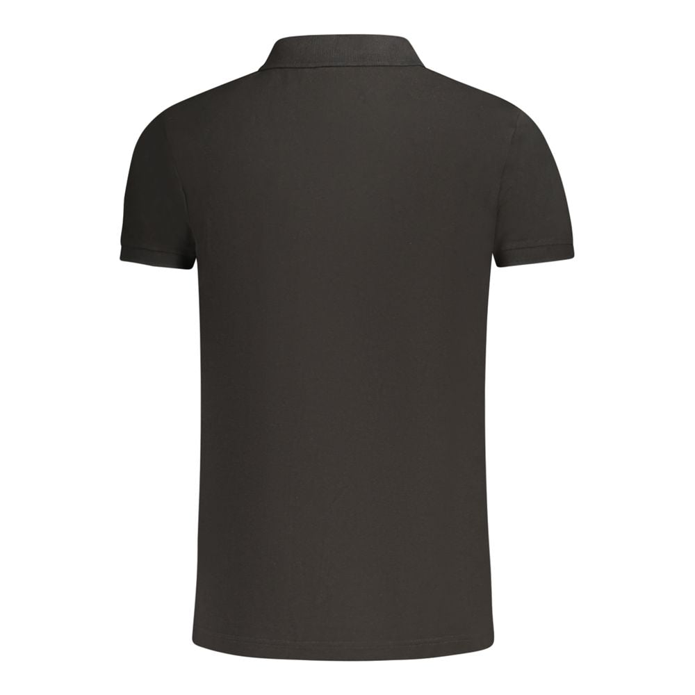 Fila Schwarzes Baumwoll-Poloshirt für Herren