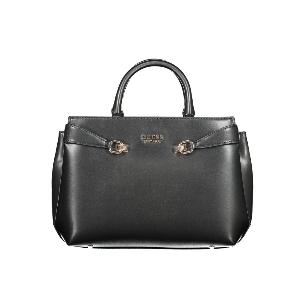 Guess Jeans Handtasche aus schwarzem Polyethylen