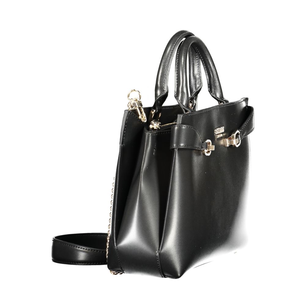 Guess Jeans Handtasche aus schwarzem Polyethylen