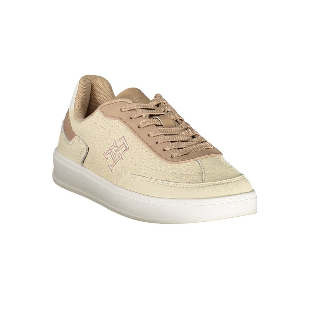 Tommy Hilfiger Beige Polyester Sneakers