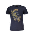 Cavalli Class Blu Baumwoll-T-Shirt für Herren