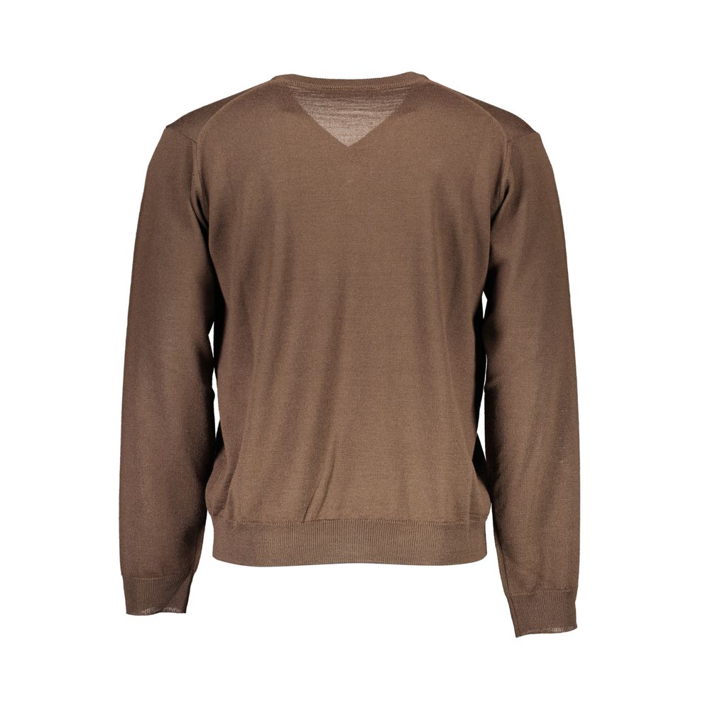 Romeo Gigli Brauner Pullover aus Wolle für Männer